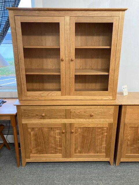 Cherry Stepback Buffet and Hutch