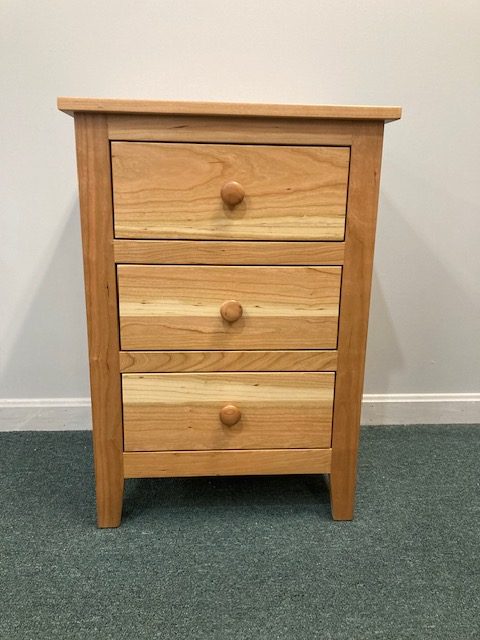 Ridgecrest Three Drawer Cherry Nightstand