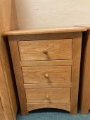 Troy Three Drawer Nightstand