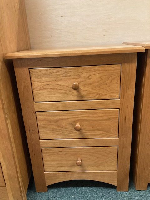Troy Three Drawer Nightstand